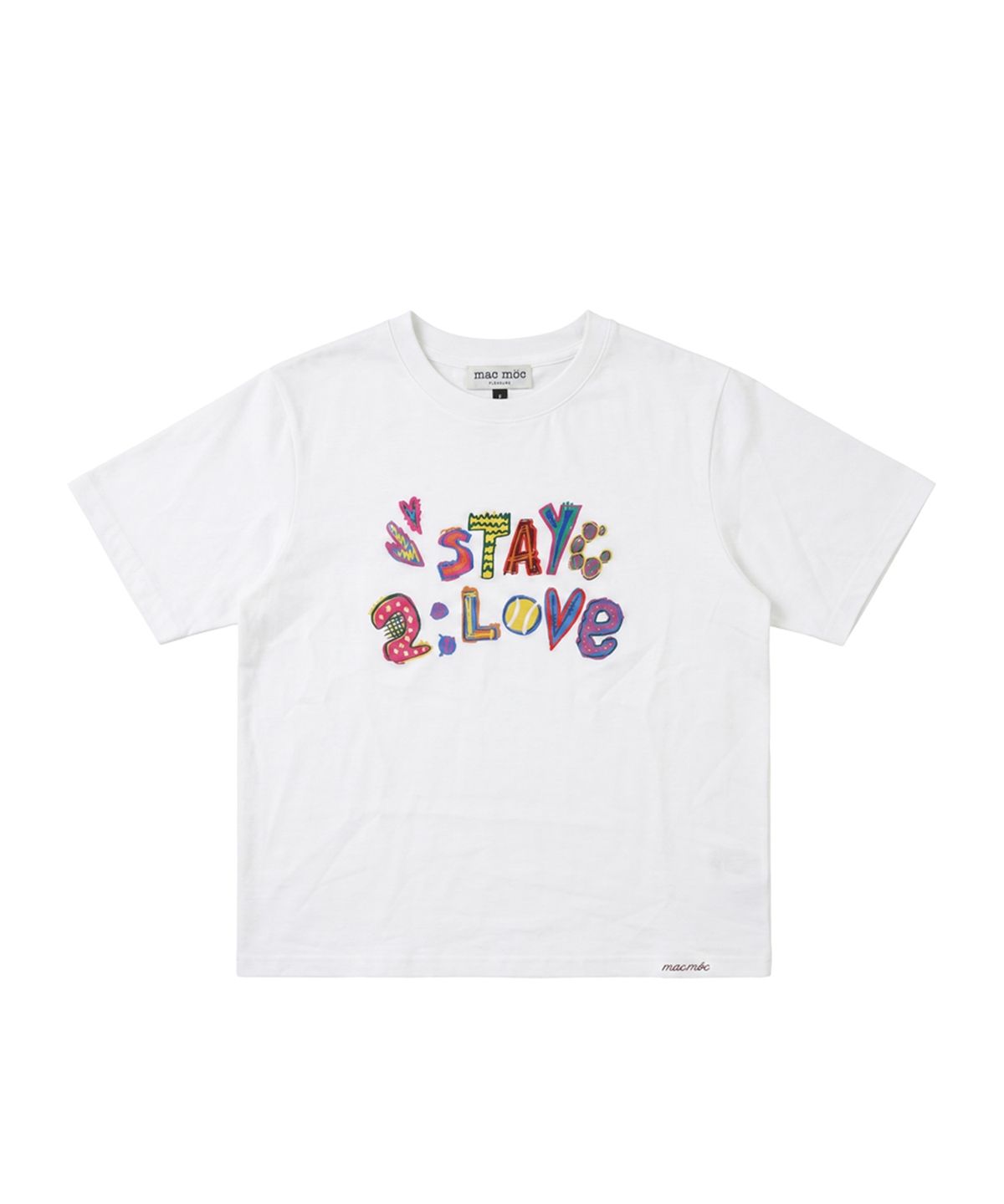 마크모크(MAC MOC) [STAYC] Crayon 크레용 그래픽 티셔츠_White