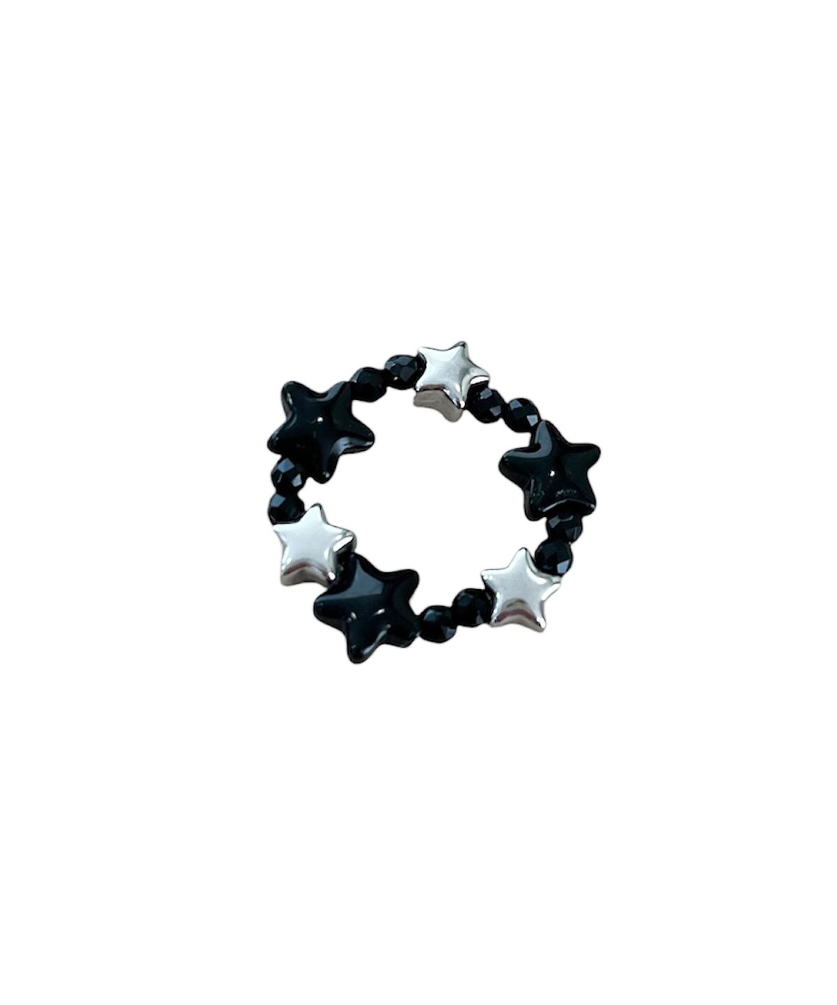 스케이터락(SK8ER ROCK) Darkstar Beads Ring ((Black))