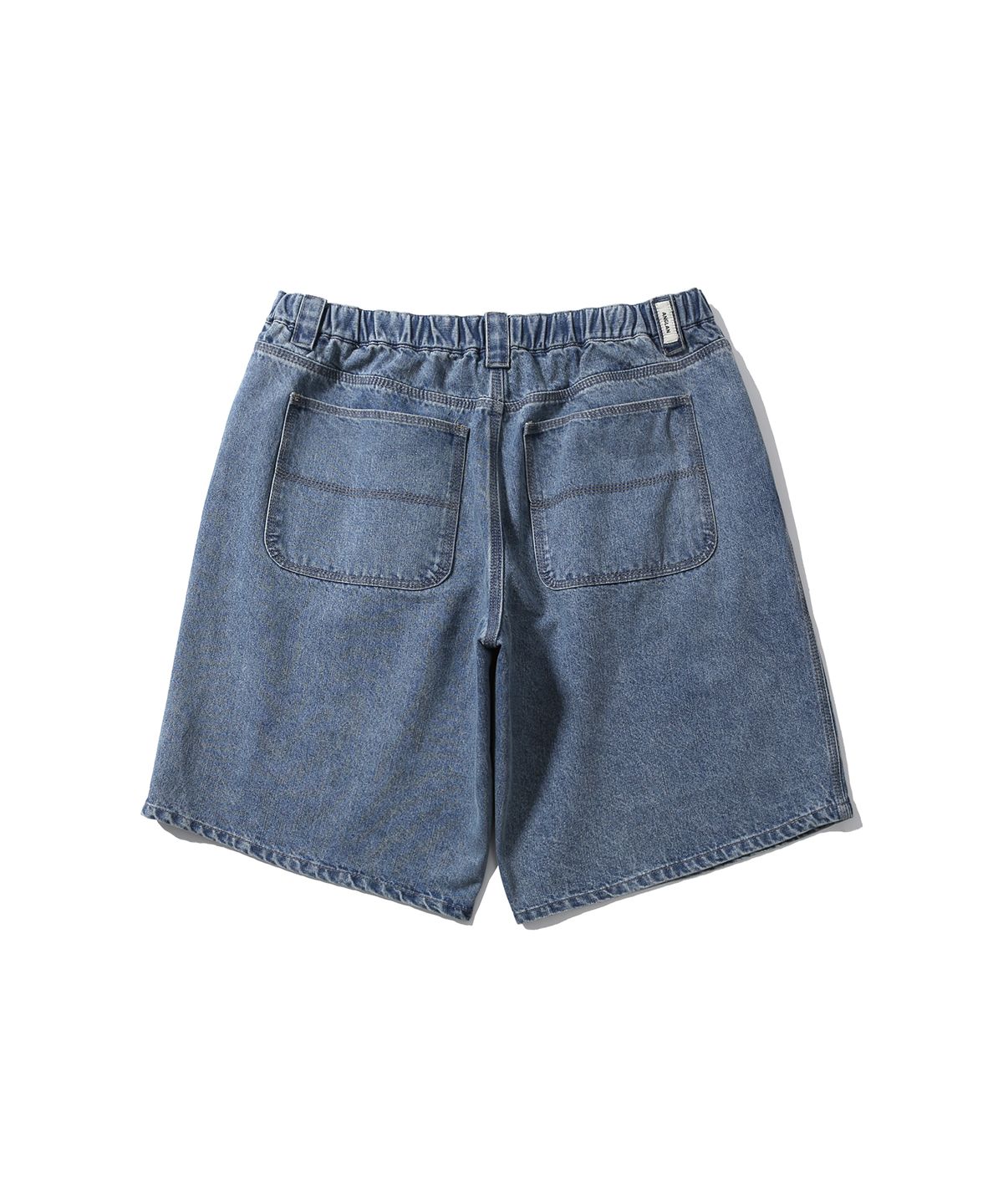 앵글런(ANGLAN) Denim Baggy Half Pants - Washed Blue
