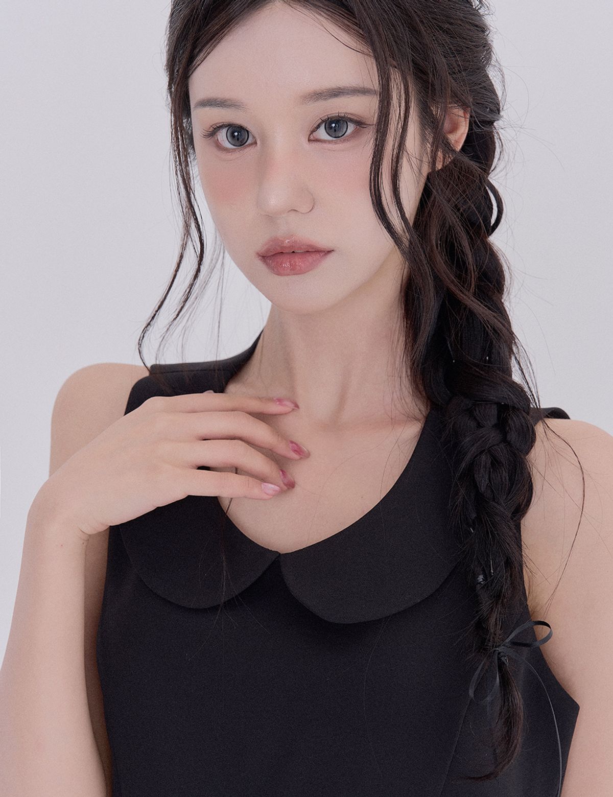 테테모치(TETEMOCHI) 뮤즈 미니 원피스(black)