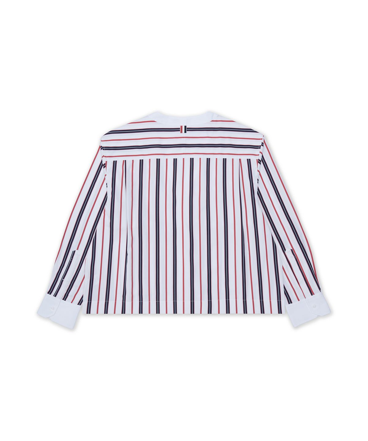 톰 브라운(THOM BROWNE) 바리에이티드 렙 스트라이프 포플린 콤보 롱슬리브 가디건 - 믹스 / MWL436CF1152960