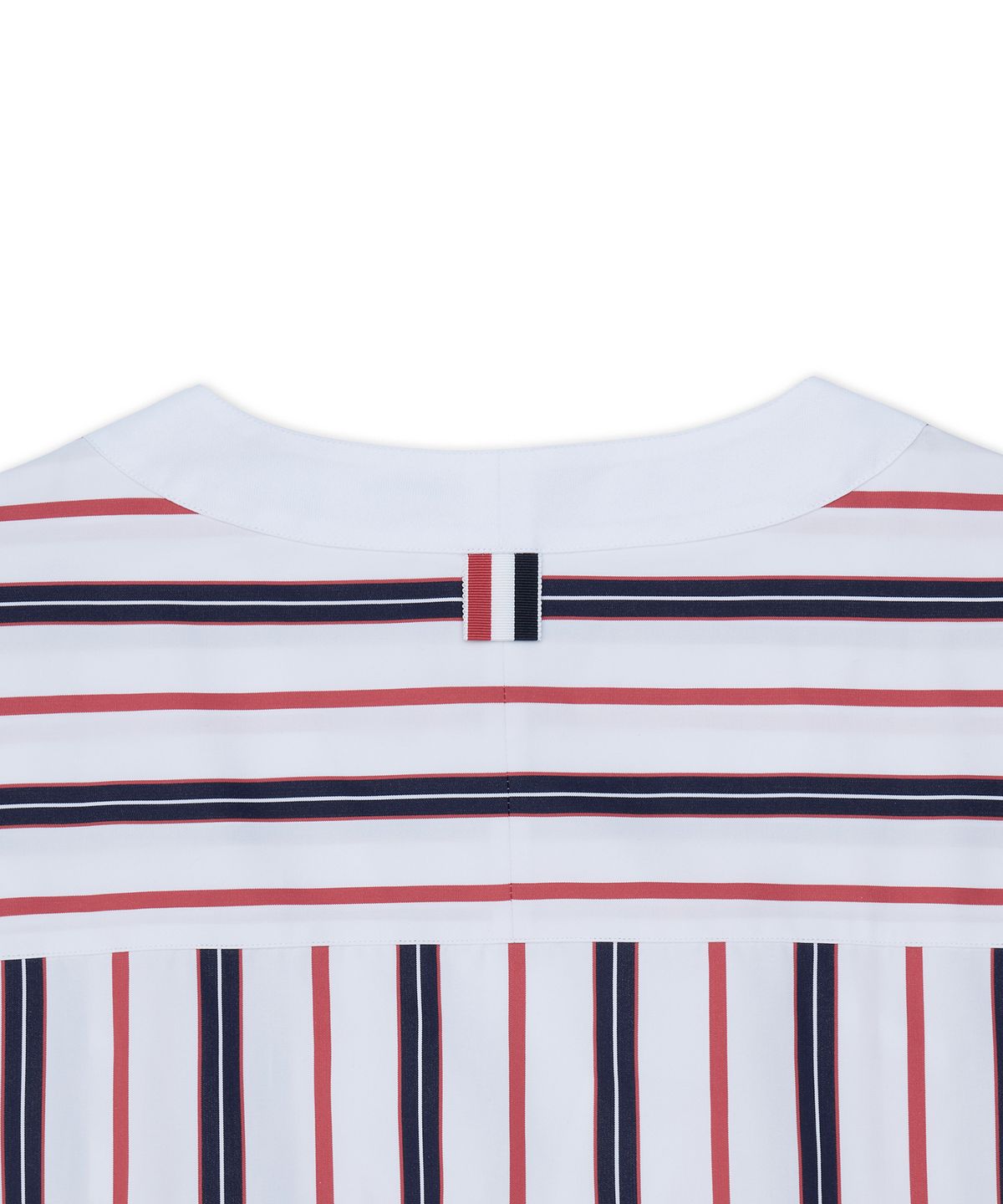 톰 브라운(THOM BROWNE) 바리에이티드 렙 스트라이프 포플린 콤보 롱슬리브 가디건 - 믹스 / MWL436CF1152960