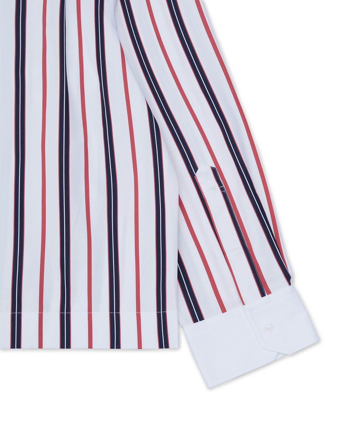 톰 브라운(THOM BROWNE) 바리에이티드 렙 스트라이프 포플린 콤보 롱슬리브 가디건 - 믹스 / MWL436CF1152960