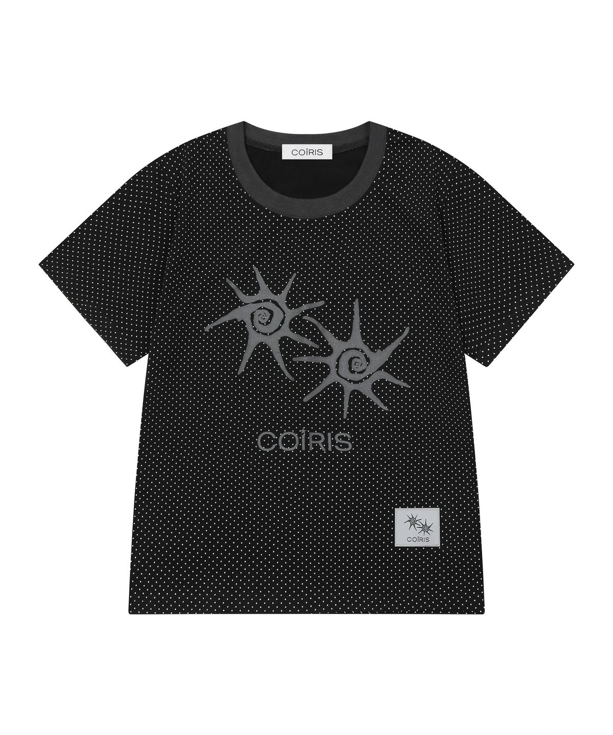 코이리스(COIRIS) 솔루나 도트 배색 반팔 티 (5컬러)
