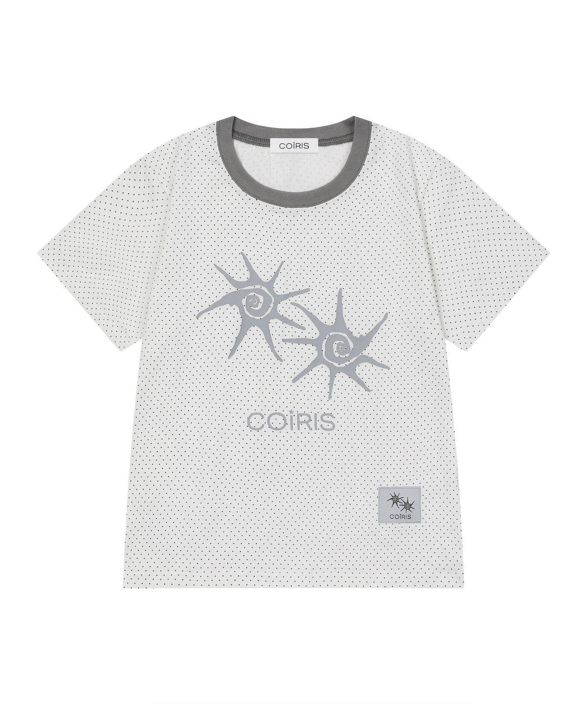 코이리스(COIRIS) 솔루나 도트 배색 반팔 티 (5컬러)