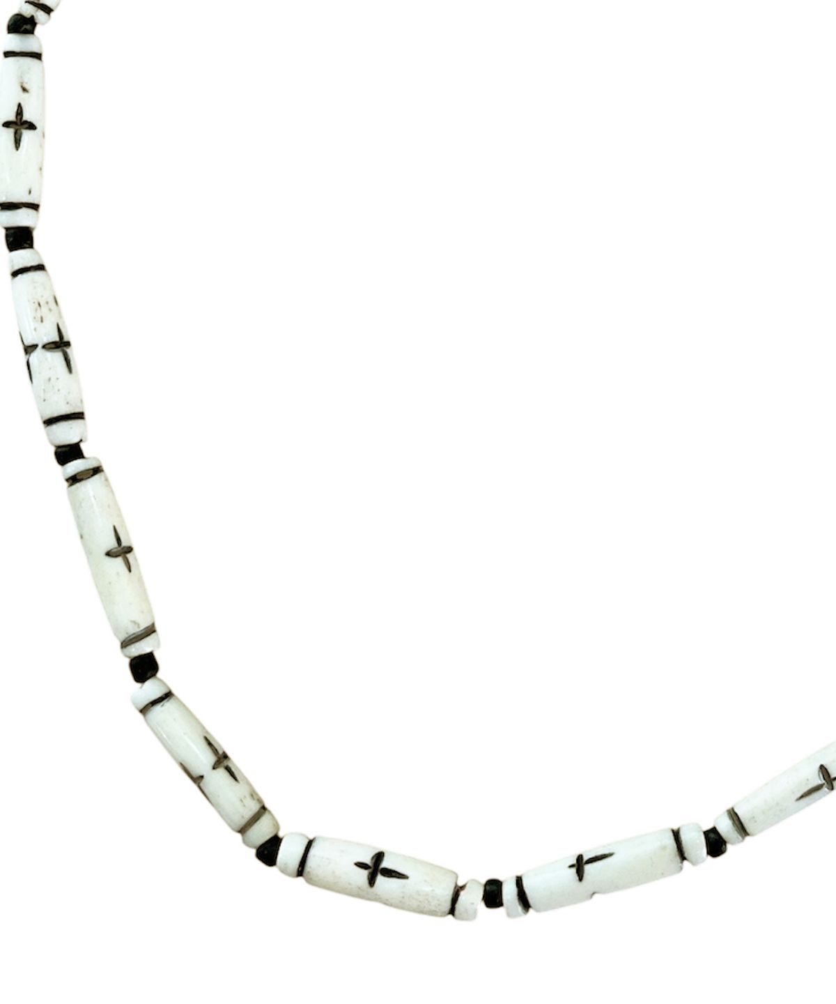 스케이터락(SK8ER ROCK) Nomad Cross Horn Necklace ((Ivoryblack))