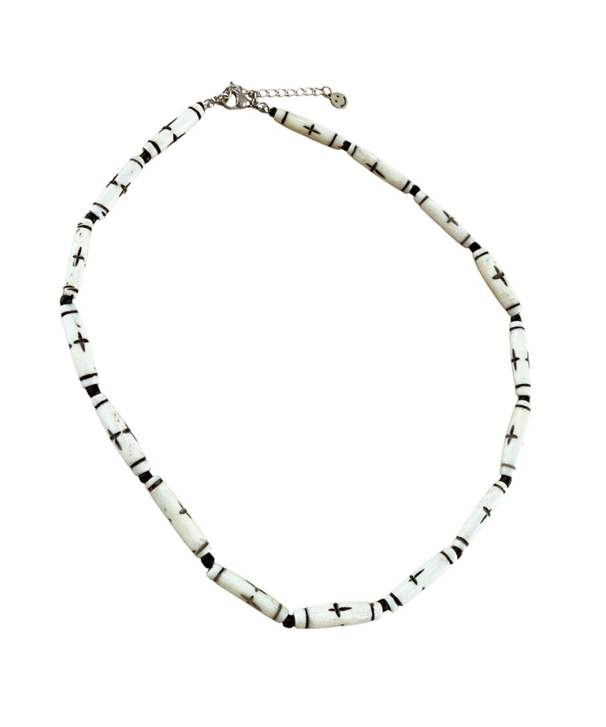 스케이터락(SK8ER ROCK) Nomad Cross Horn Necklace ((Ivoryblack))