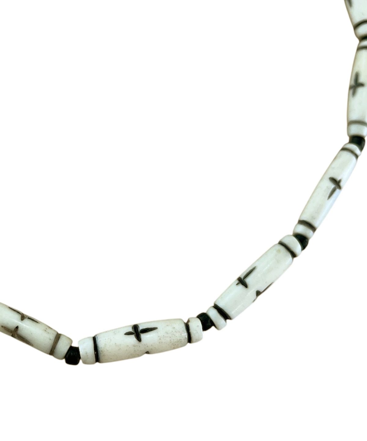 스케이터락(SK8ER ROCK) Nomad Cross Horn Necklace ((Ivoryblack))