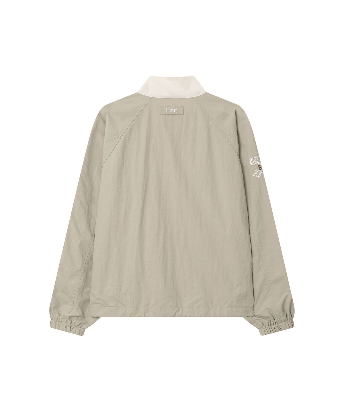 이우트(EEUT) ARCHIVE EMBROIDERED TRACK JUMPER / BEIGE
