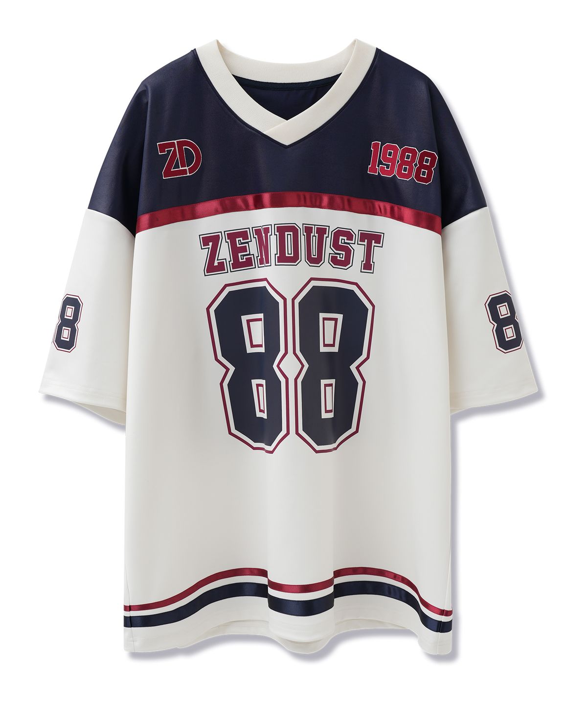 젠더스트(ZENDUST) Varsity 88 Football Jersey T-shirt NAVY