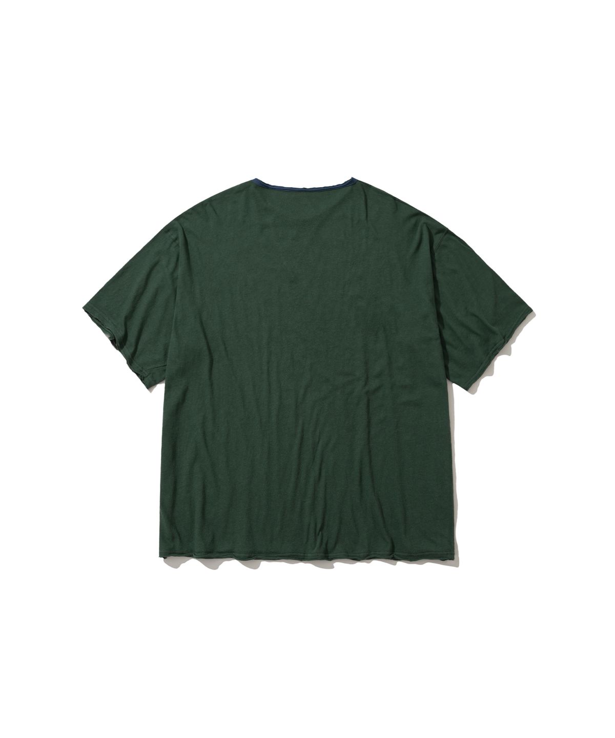 앵글런(ANGLAN) Soft Cut-Off Tee - Green