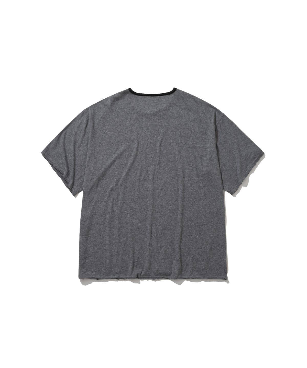 앵글런(ANGLAN) Soft Cut-Off Tee - Grey