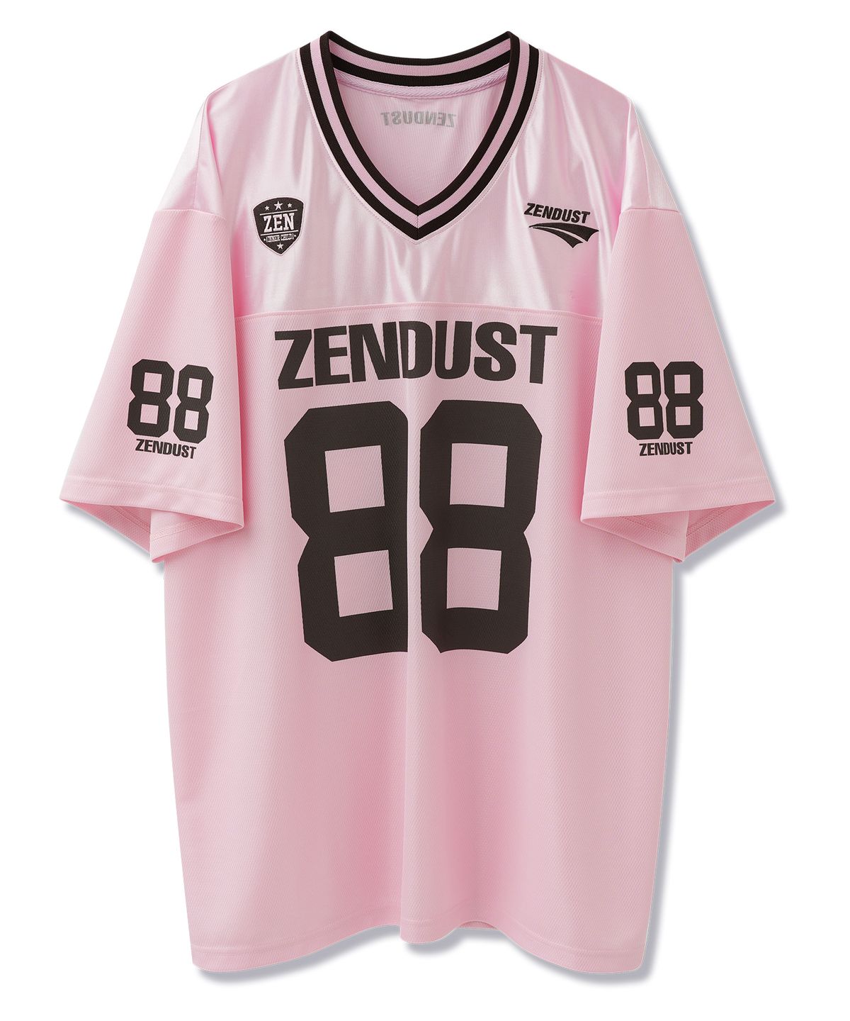 젠더스트(ZENDUST) Chrome Play Football Jersey T-shirt PINK