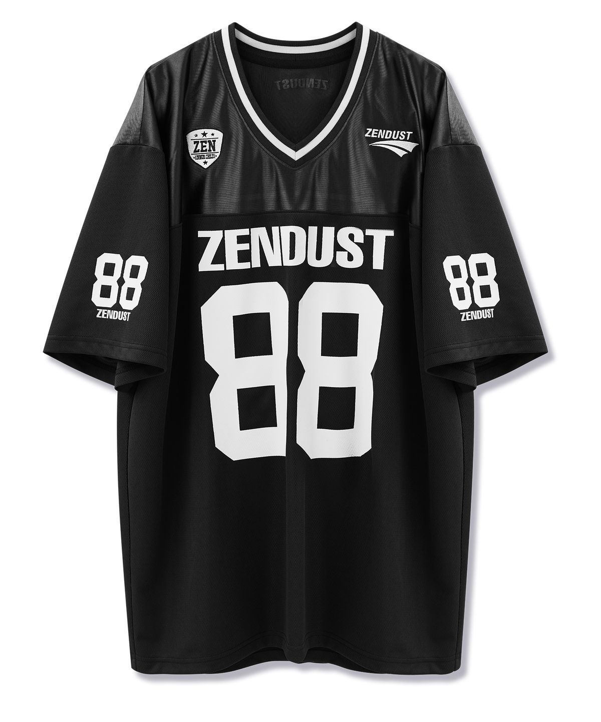 젠더스트(ZENDUST) Chrome Play Football Jersey T-shirt WHITE
