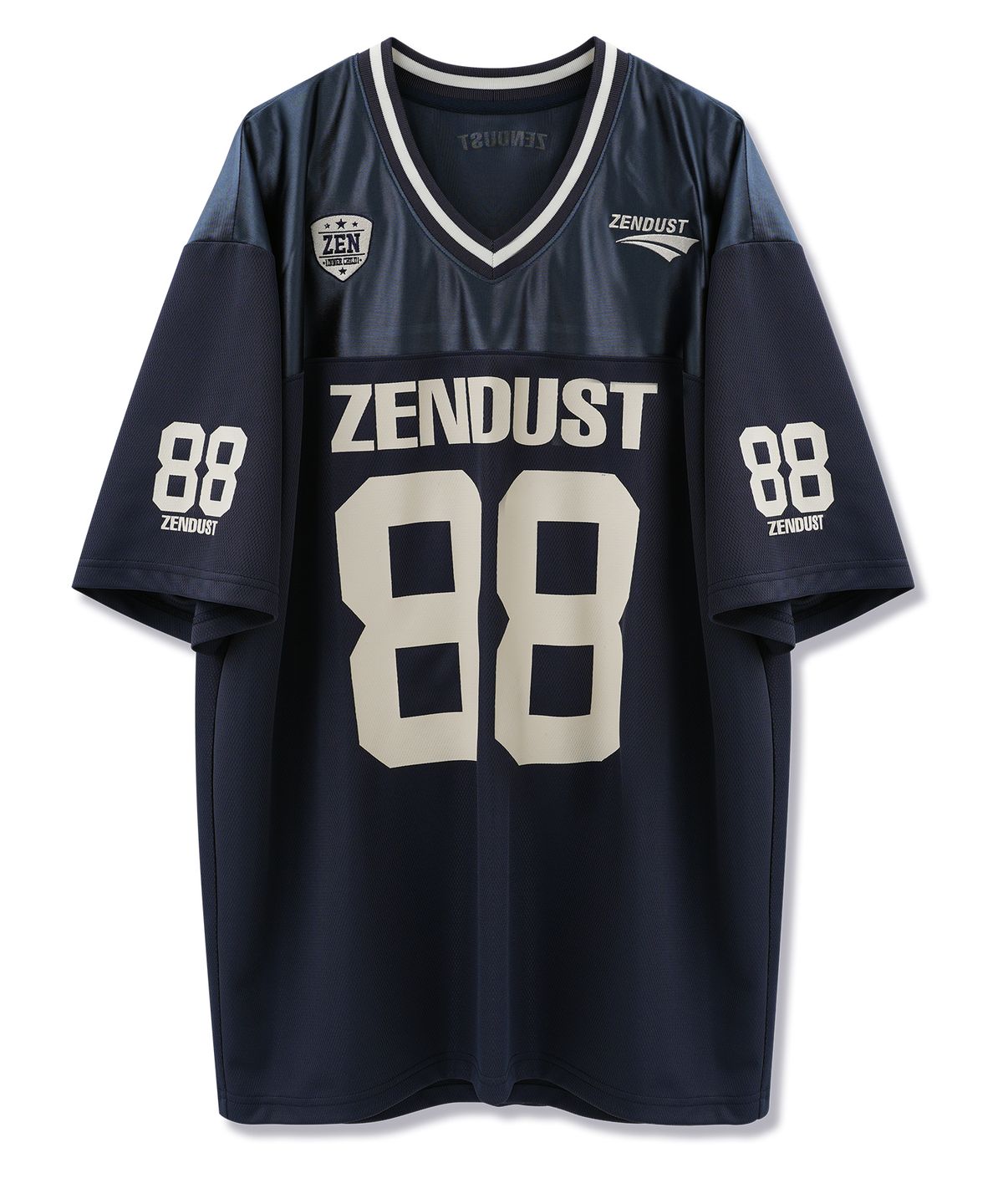 젠더스트(ZENDUST) Chrome Play Football Jersey T-shirt WHITE