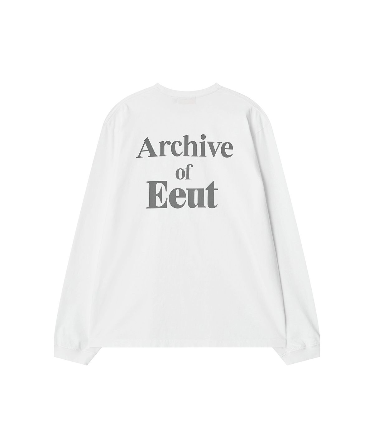 이우트(EEUT) PIGMENT DYED LONG SLEEVE / WHITE