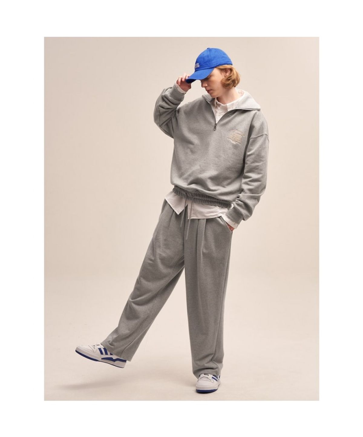 샌드 사운드(SAND SOUND) (UNISEX) Wide Training Pants  Grey