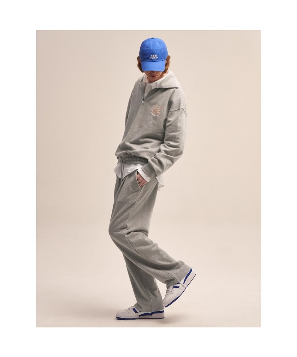 샌드 사운드(SAND SOUND) (UNISEX) Wide Training Pants  Grey