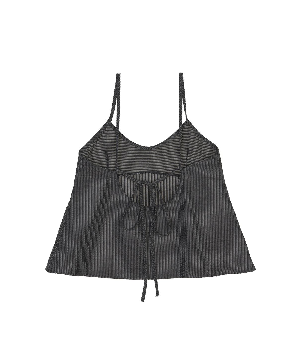 닉앤니콜(NICK&NICOLE) SHEER STRAP CAMI TOP_BLACK