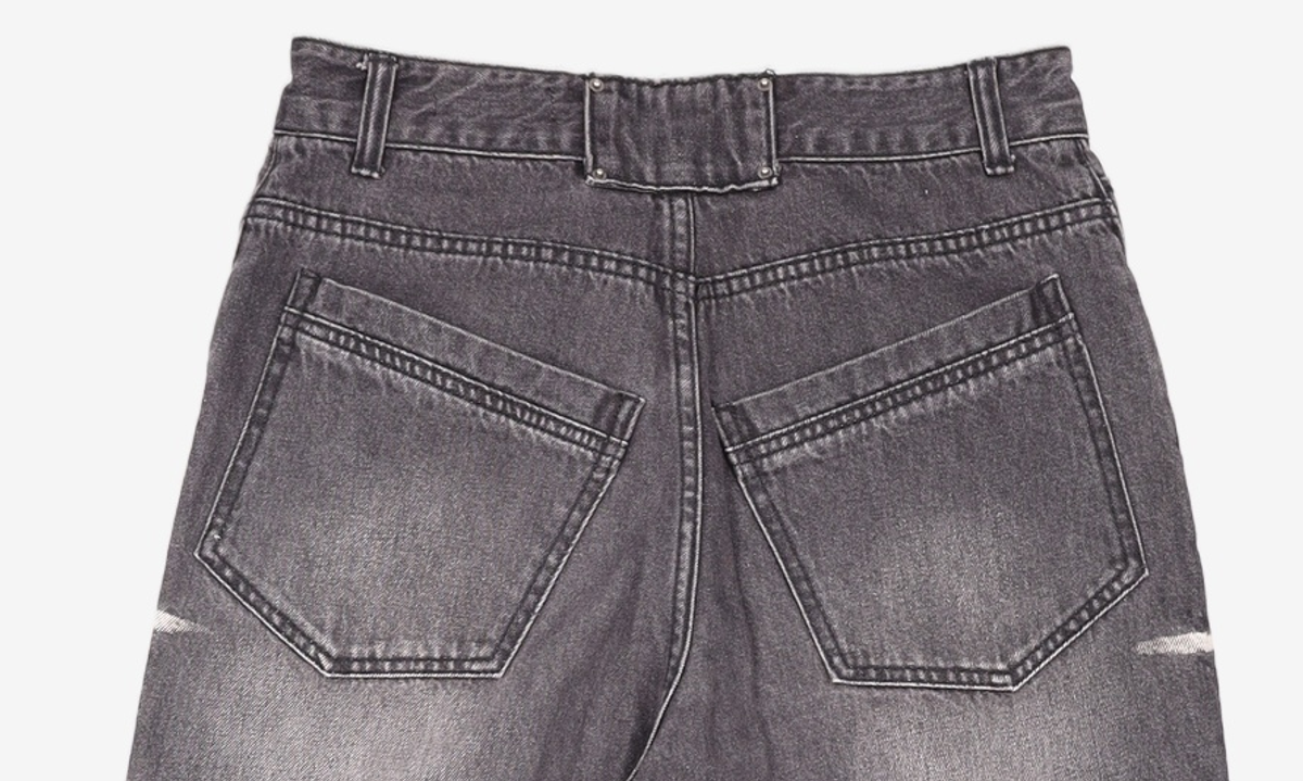 메종미네드(MAISON MINED) UNION DETACHABLE DENIM PANTS M