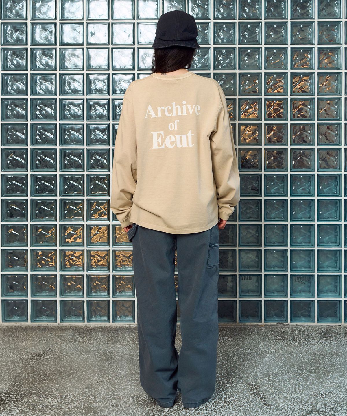 이우트(EEUT) PIGMENT DYED LONG SLEEVE / YELLOW