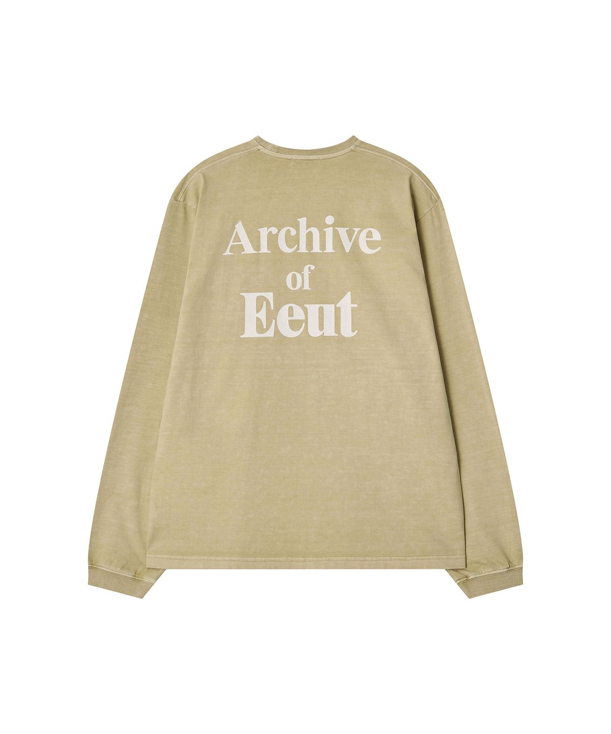 이우트(EEUT) PIGMENT DYED LONG SLEEVE / YELLOW
