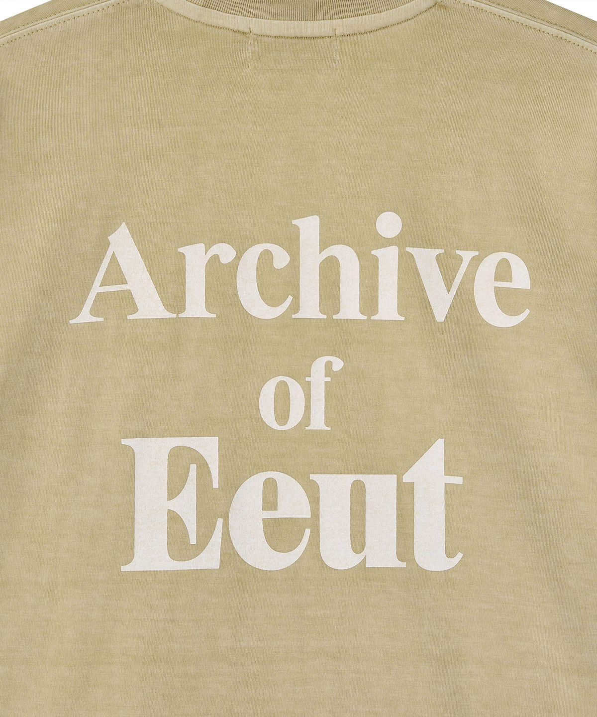 이우트(EEUT) PIGMENT DYED LONG SLEEVE / YELLOW