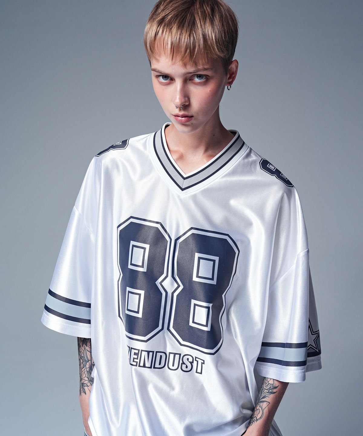 젠더스트(ZENDUST) High Field Football Jersey T-shirt NAVY