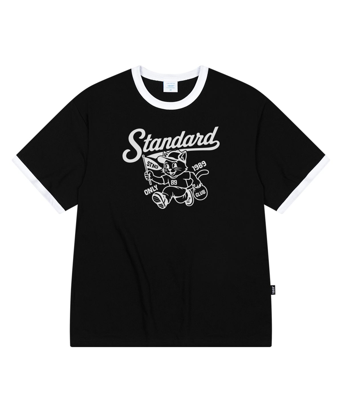 1989스탠다드(1989STANDARD) STND CAT 쿨 코튼 링거 반소매 (SRSSTD-0269)