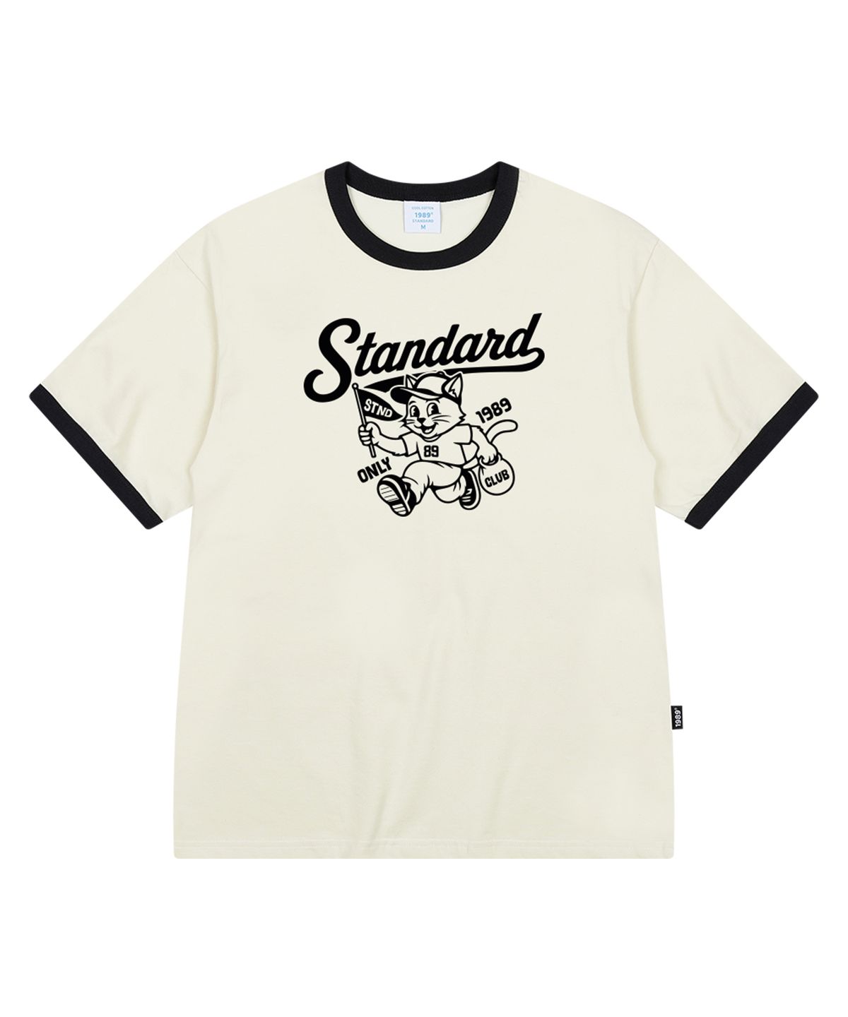 1989스탠다드(1989STANDARD) STND CAT 쿨 코튼 링거 반소매 (SRSSTD-0269)