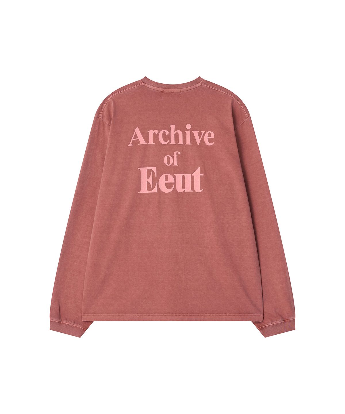 이우트(EEUT) PIGMENT DYED LONG SLEEVE / RED