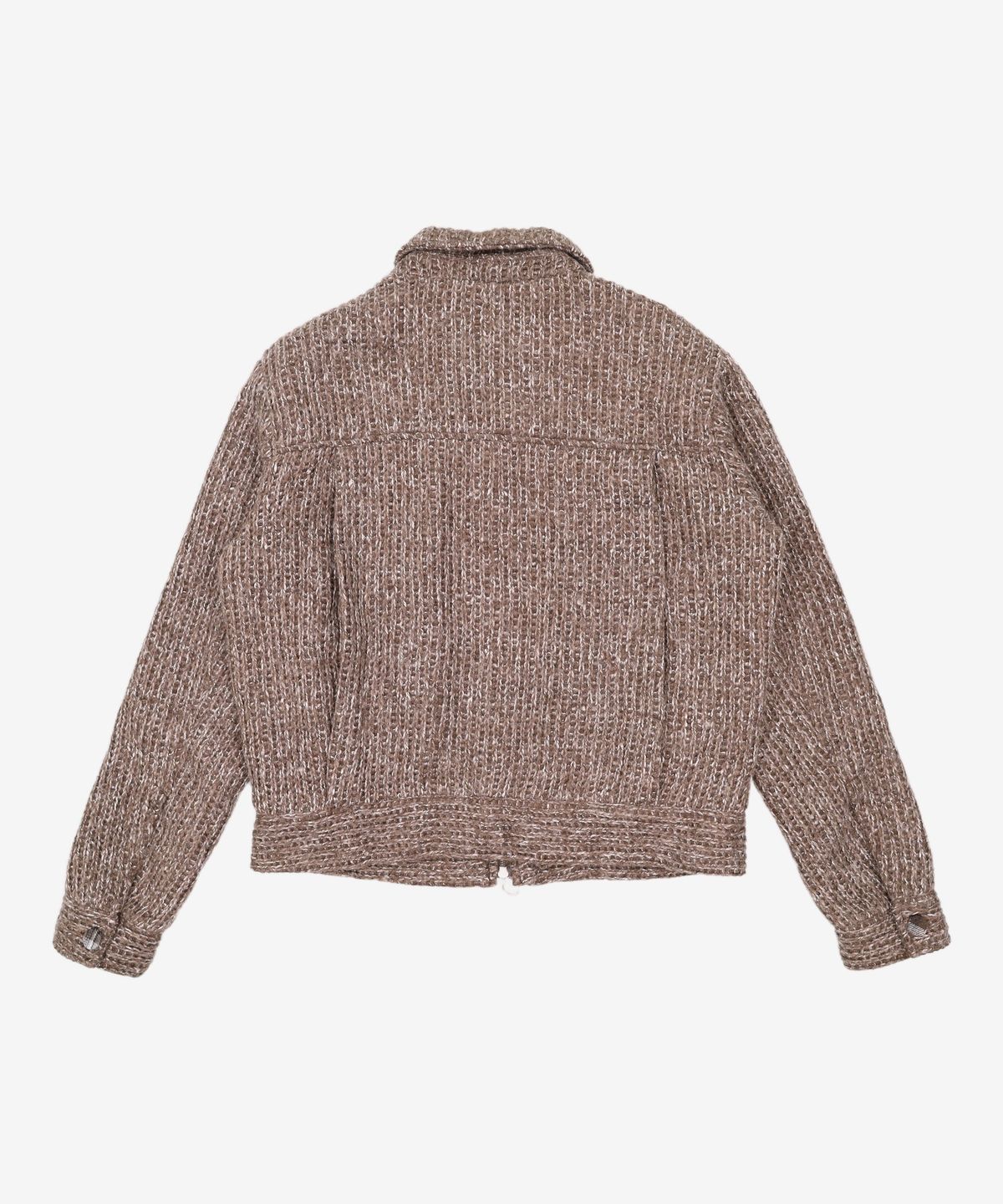 마틴플랜(MARTIN PLAN) Singling Mix Zip Trucker - BROWN L