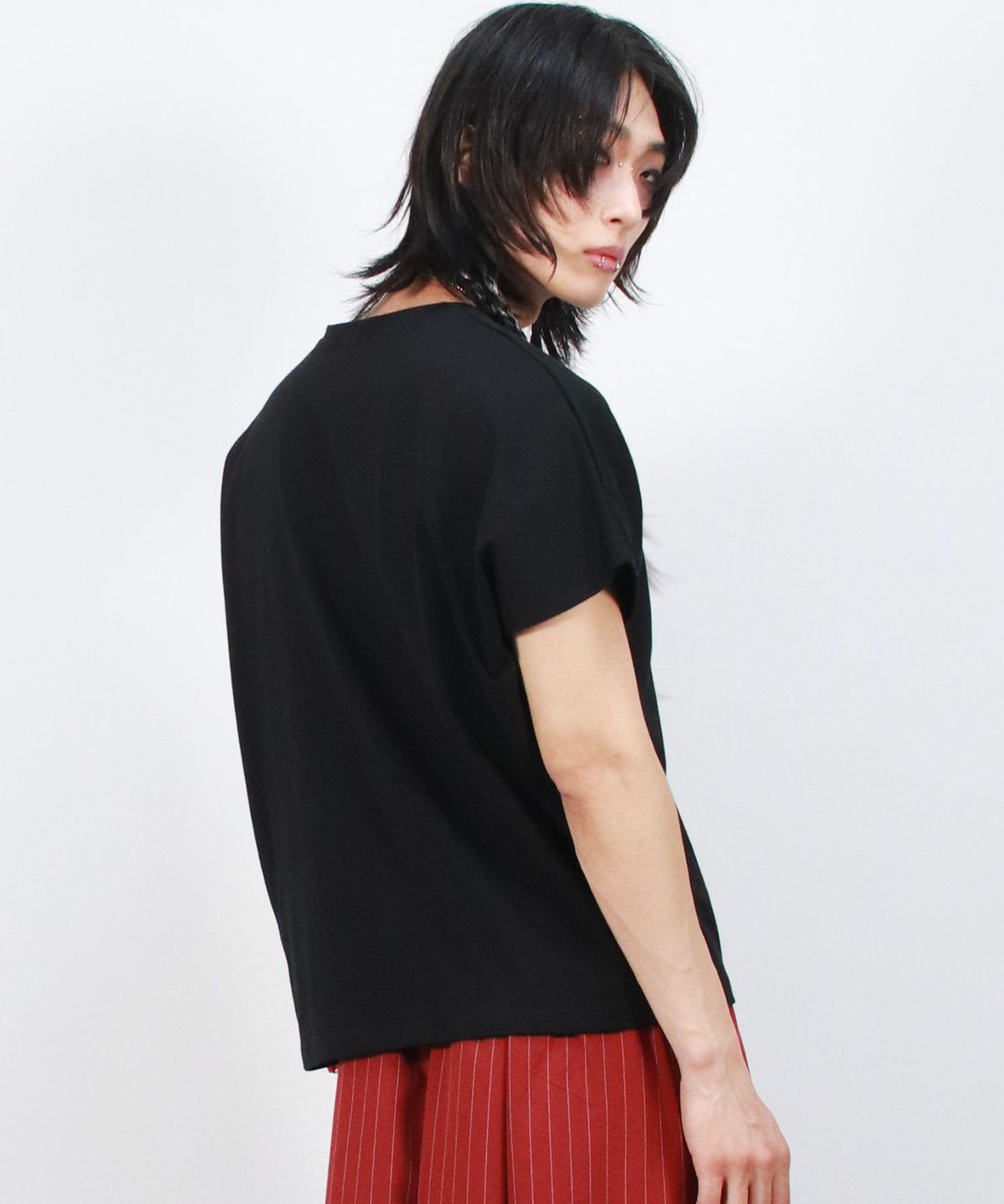 드마크(DEMARC) M Standard Fit Solid French T-Shirt  Black