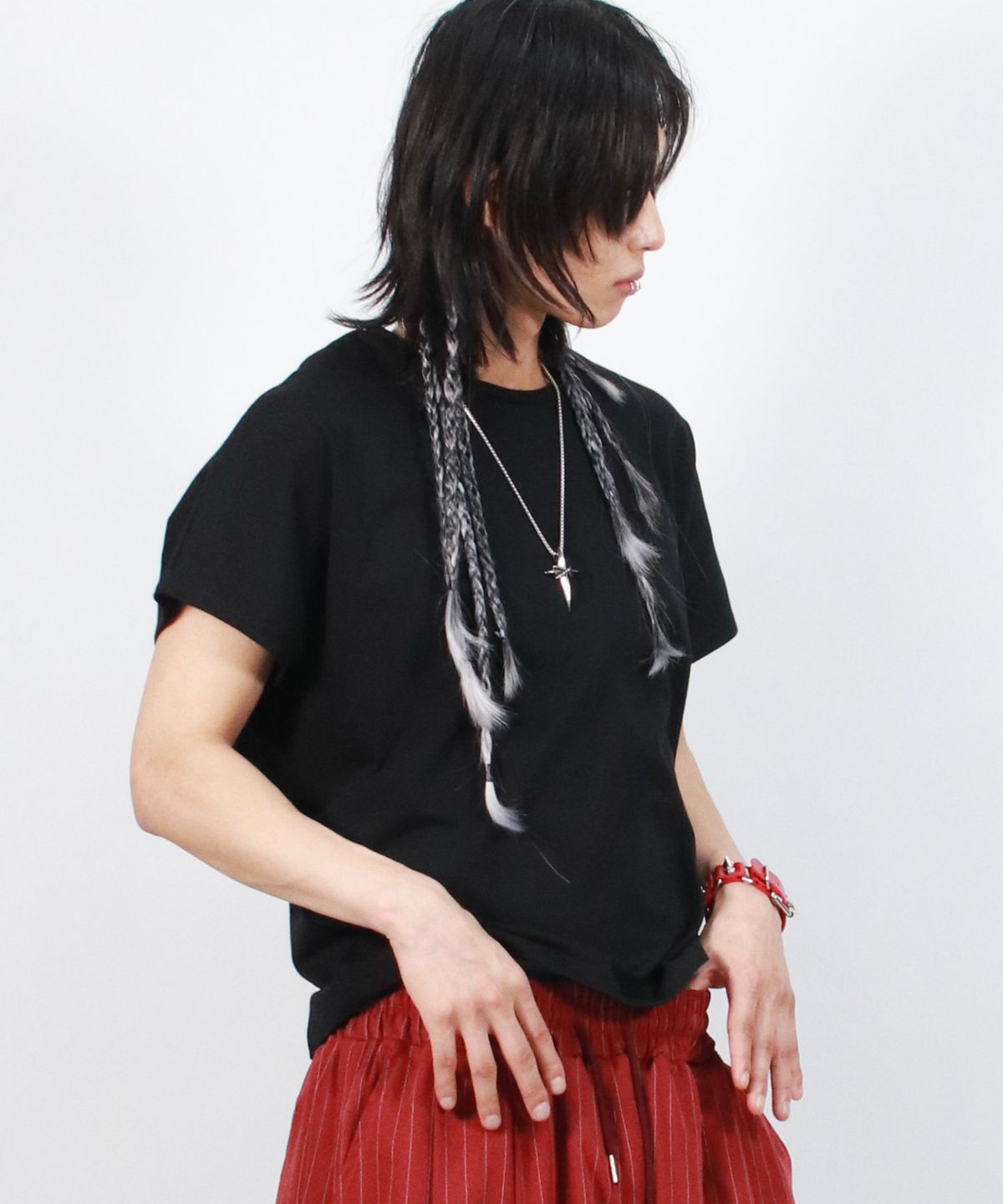 드마크(DEMARC) M Standard Fit Solid French T-Shirt  Black