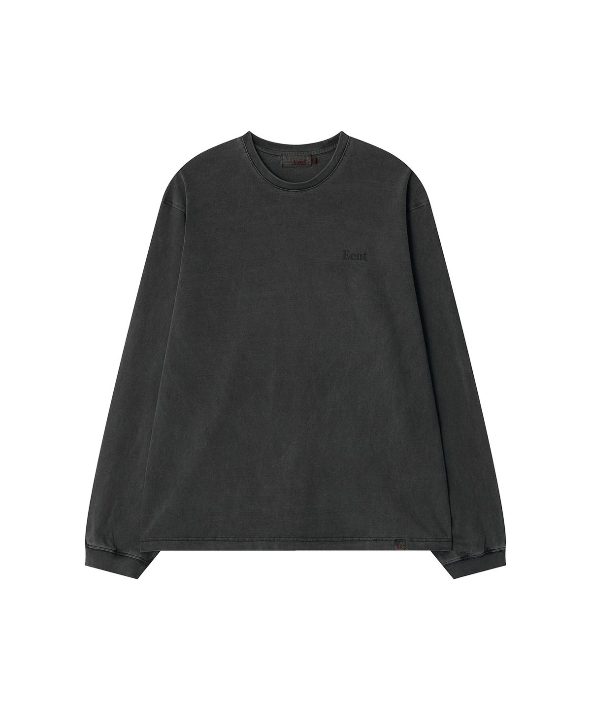 이우트(EEUT) PIGMENT DYED LONG SLEEVE / CHARCOAL