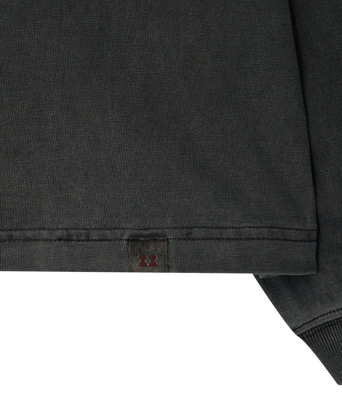 이우트(EEUT) PIGMENT DYED LONG SLEEVE / CHARCOAL