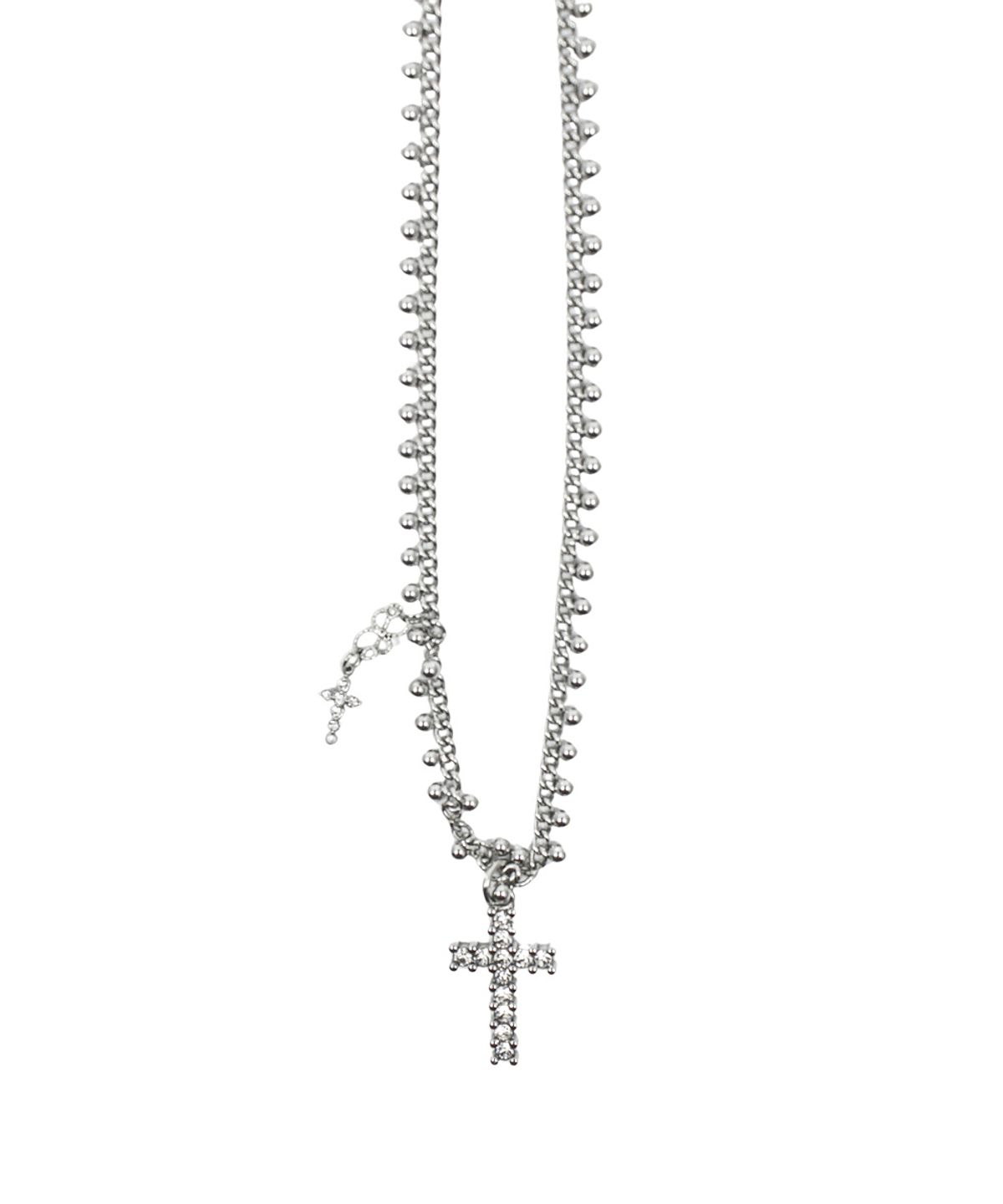 미애(MIAE) Dot cross necklace