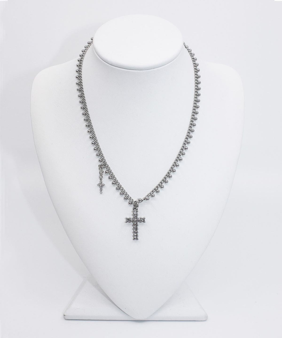 미애(MIAE) Dot cross necklace