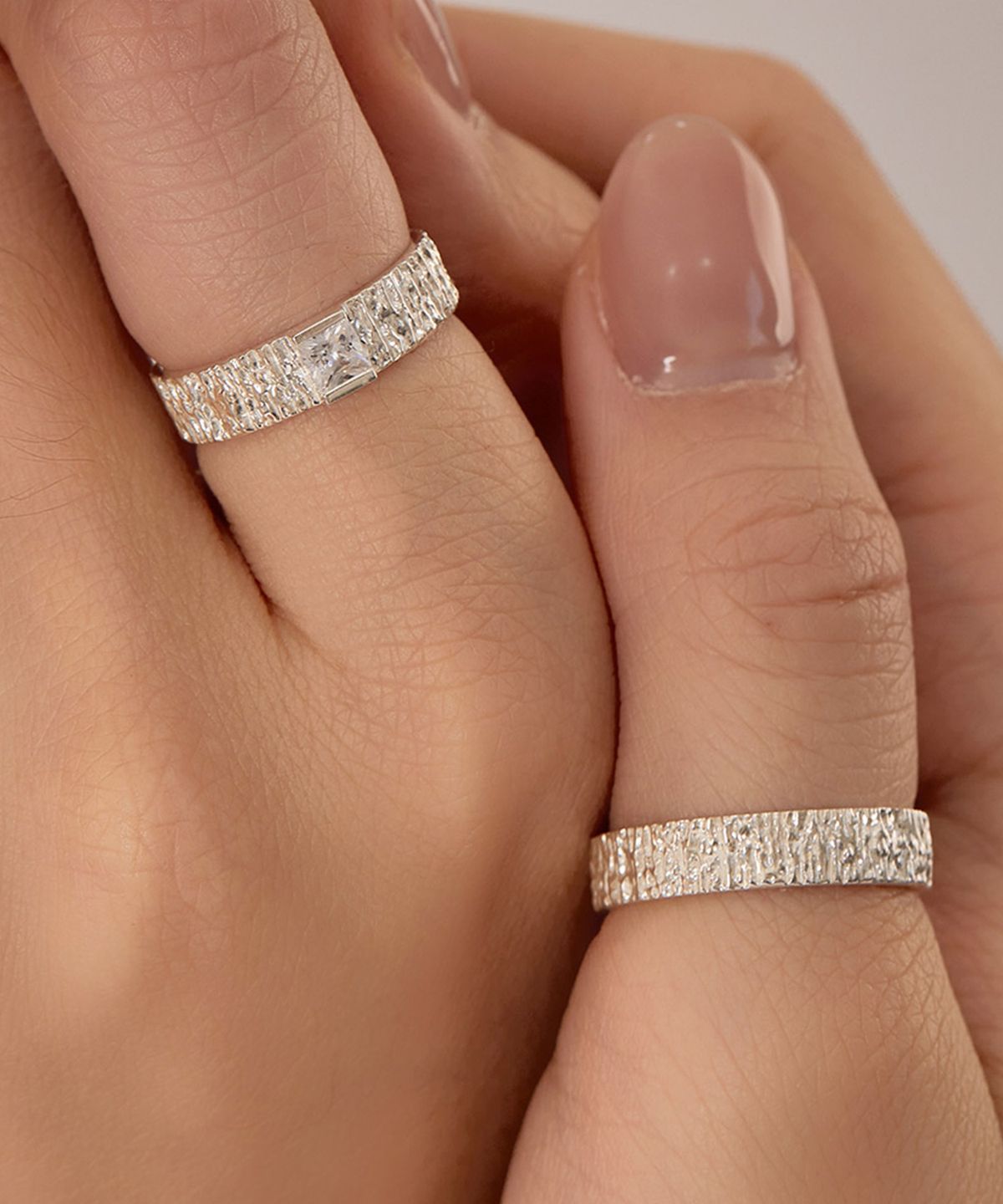 엘렌쥬얼리(HELENE JEWELRY) 실버 Silver 925 포르뚜나 커플 링 은 반지