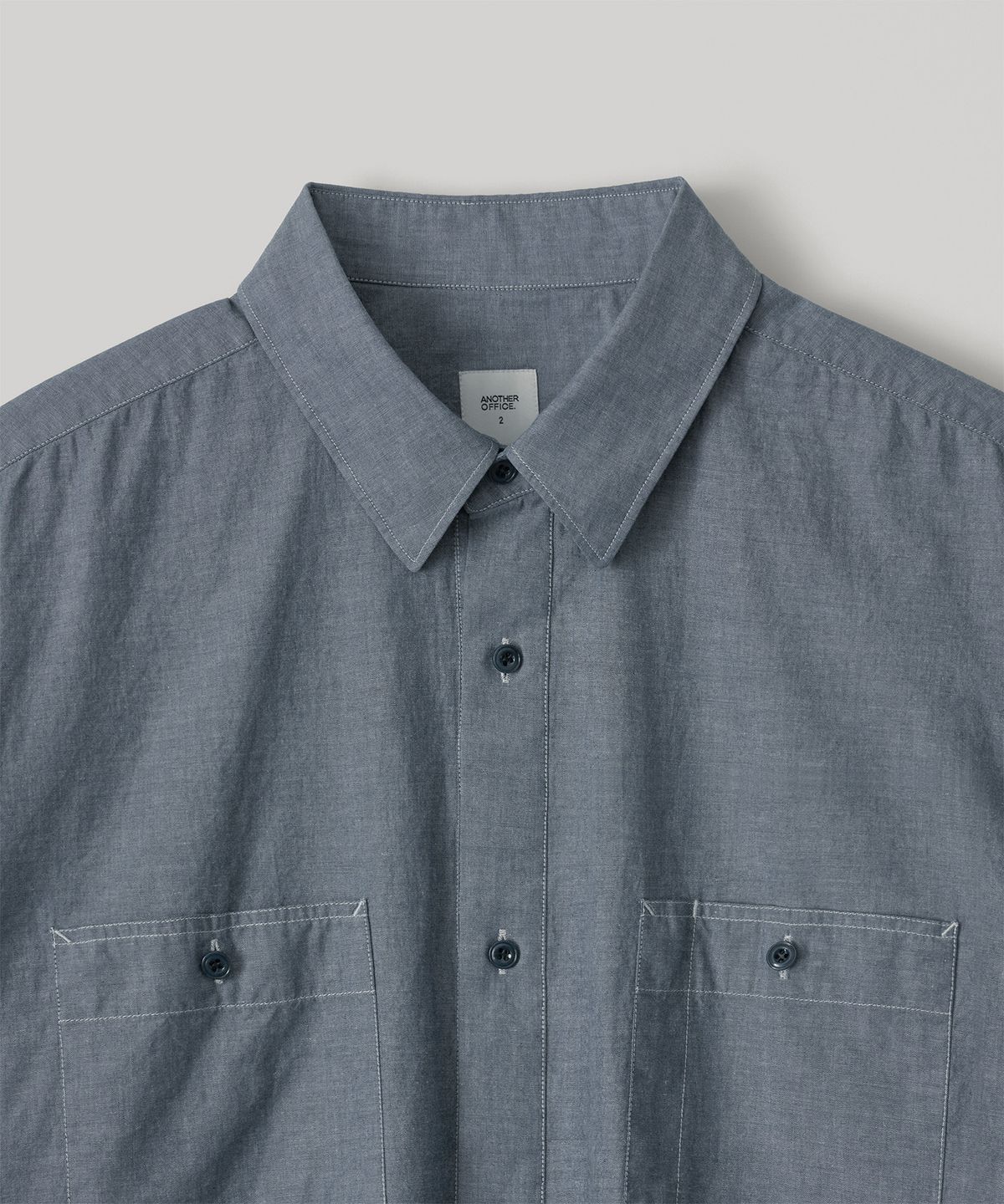 어나더 오피스(ANOTHER OFFICE) Writer Chambray Shirt (Denim)
