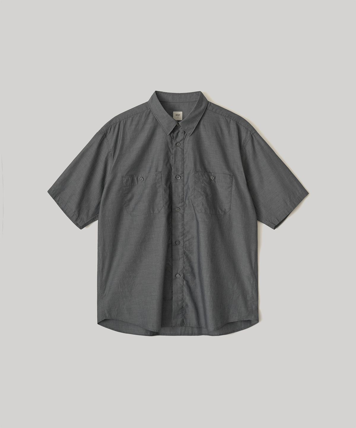어나더 오피스(ANOTHER OFFICE) Writer Chambray Shirt (Asphalt)