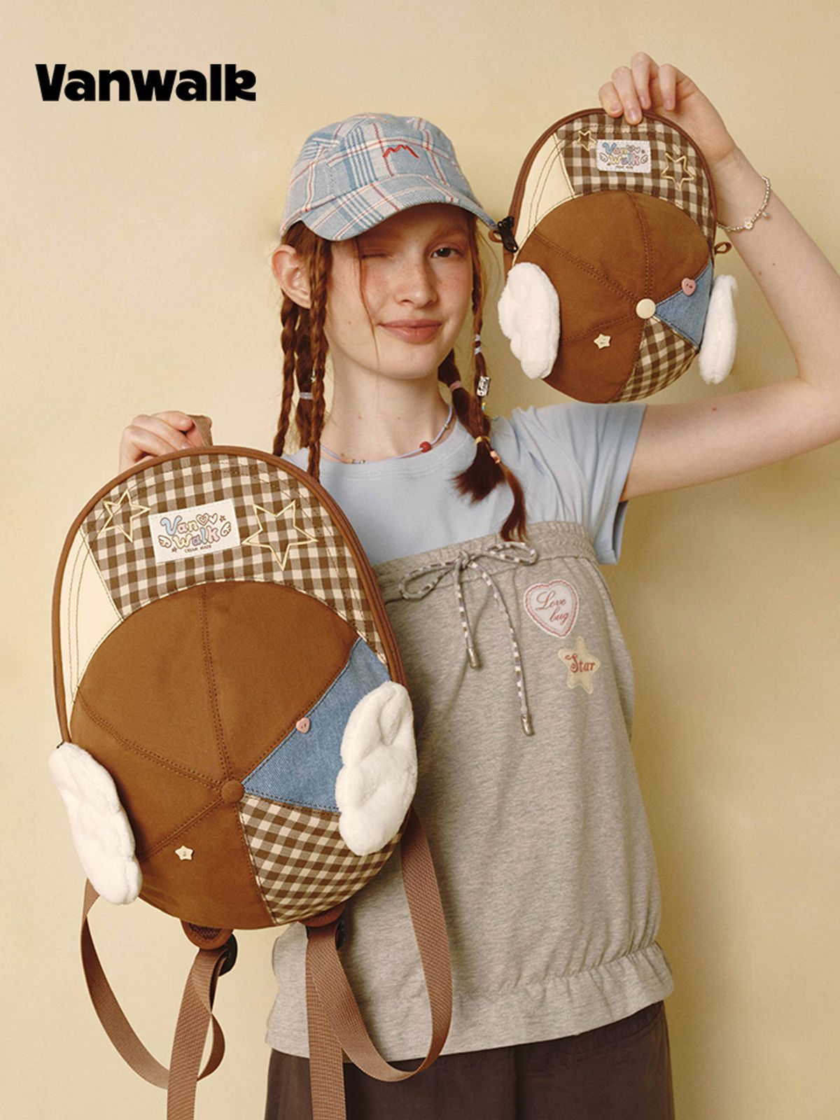 반워크(VANWALK) 엔젤 백팩 #2 [브라운]