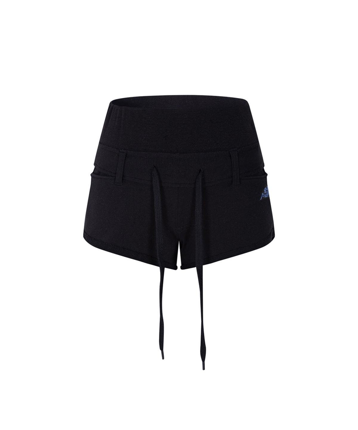 플리즈노팔로우(PLEASENOFOLLOW) Dan Rose Logo Shorts (Black)