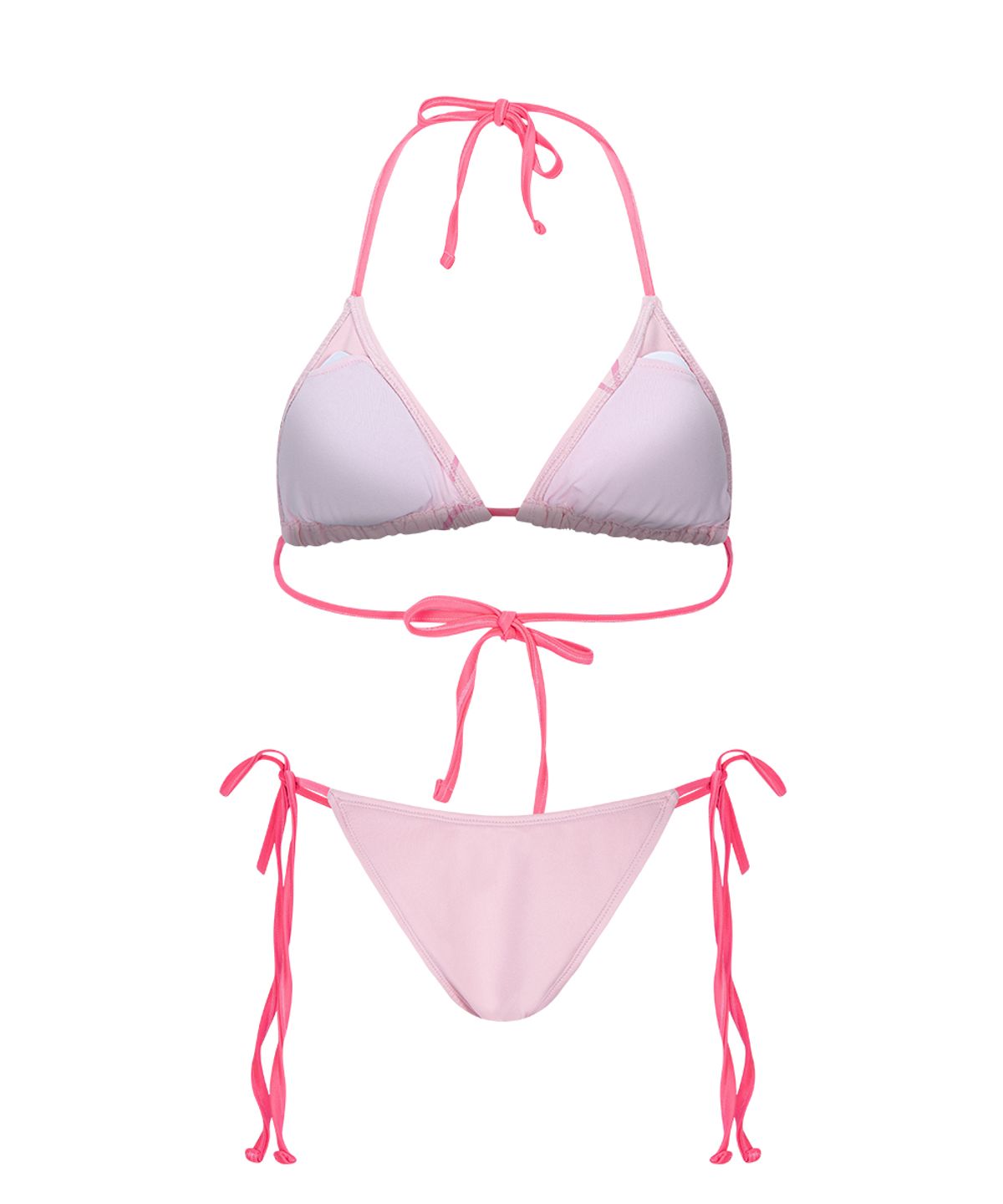 플리즈노팔로우(PLEASENOFOLLOW) Kiana Logo Lettering Bikini (Pink)