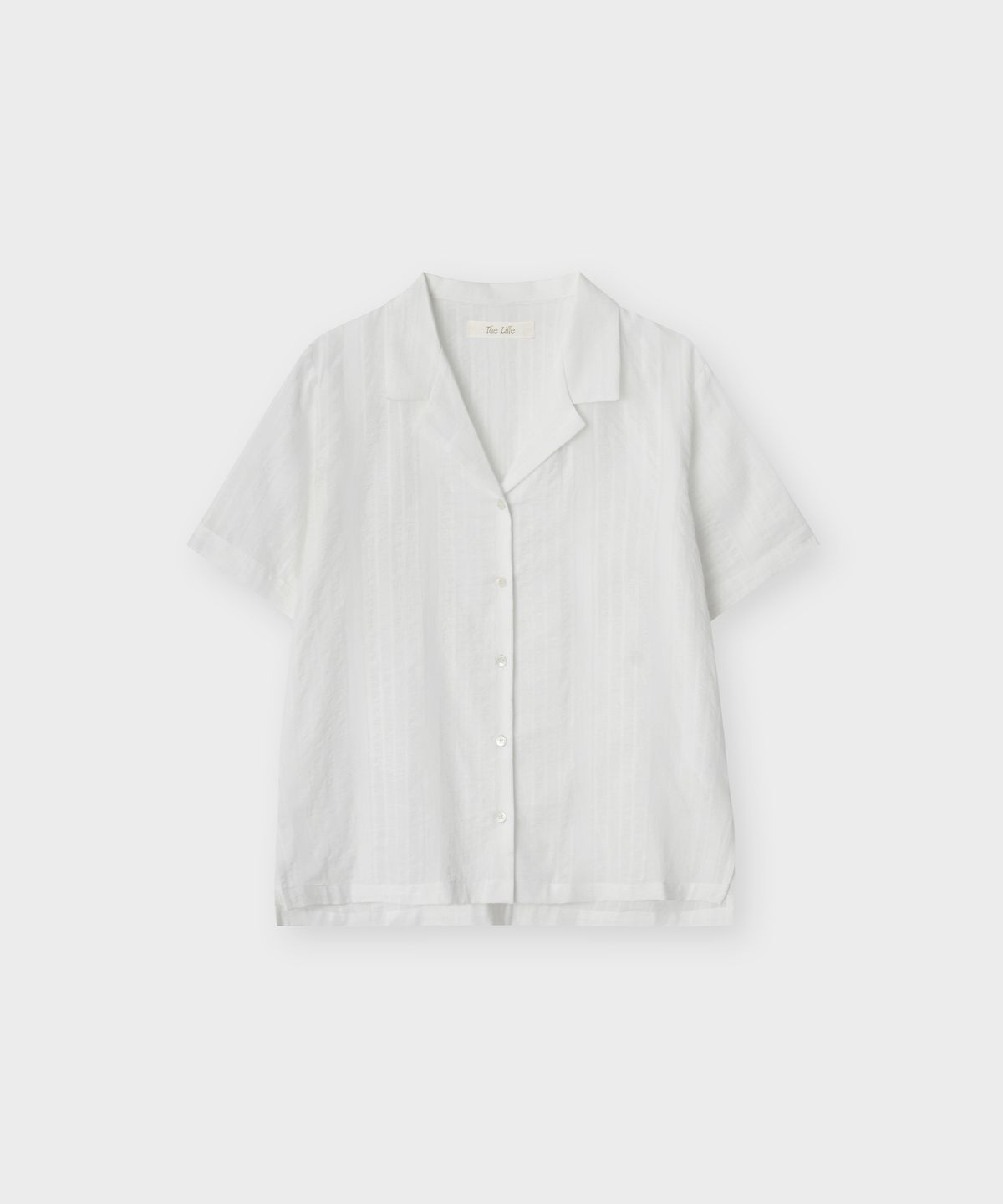 더 릴(THE LILLE) Beach Open Collar Shirt_Ivory