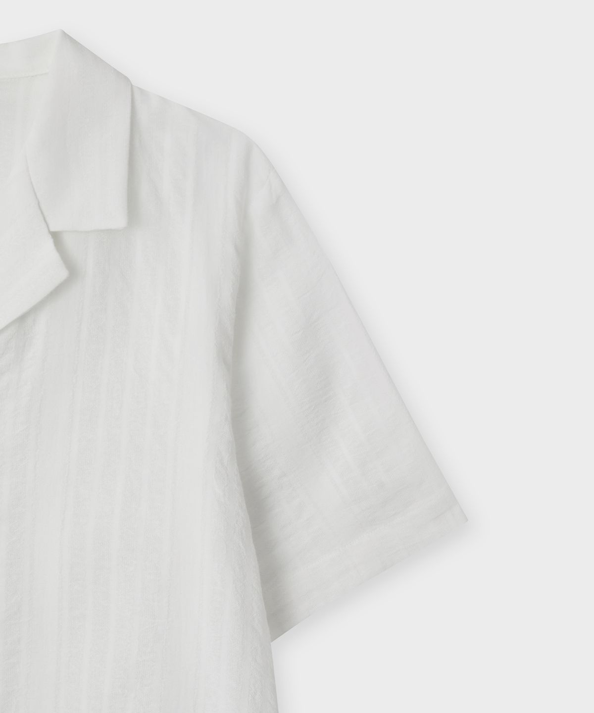 더 릴(THE LILLE) Beach Open Collar Shirt_Ivory