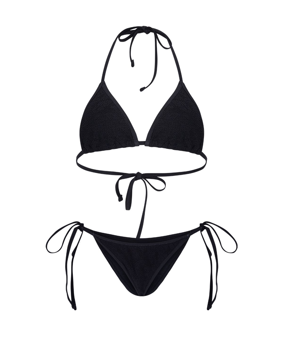 플리즈노팔로우(PLEASENOFOLLOW) Jane Knit Bikini (Black)