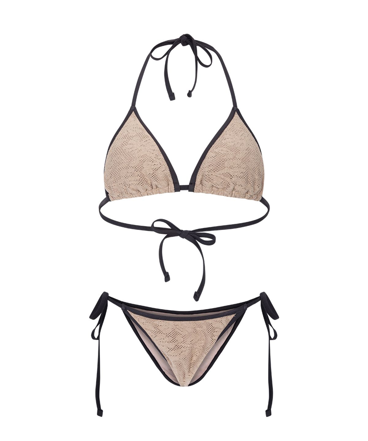 플리즈노팔로우(PLEASENOFOLLOW) Jane Knit Bikini (Skin Beige)