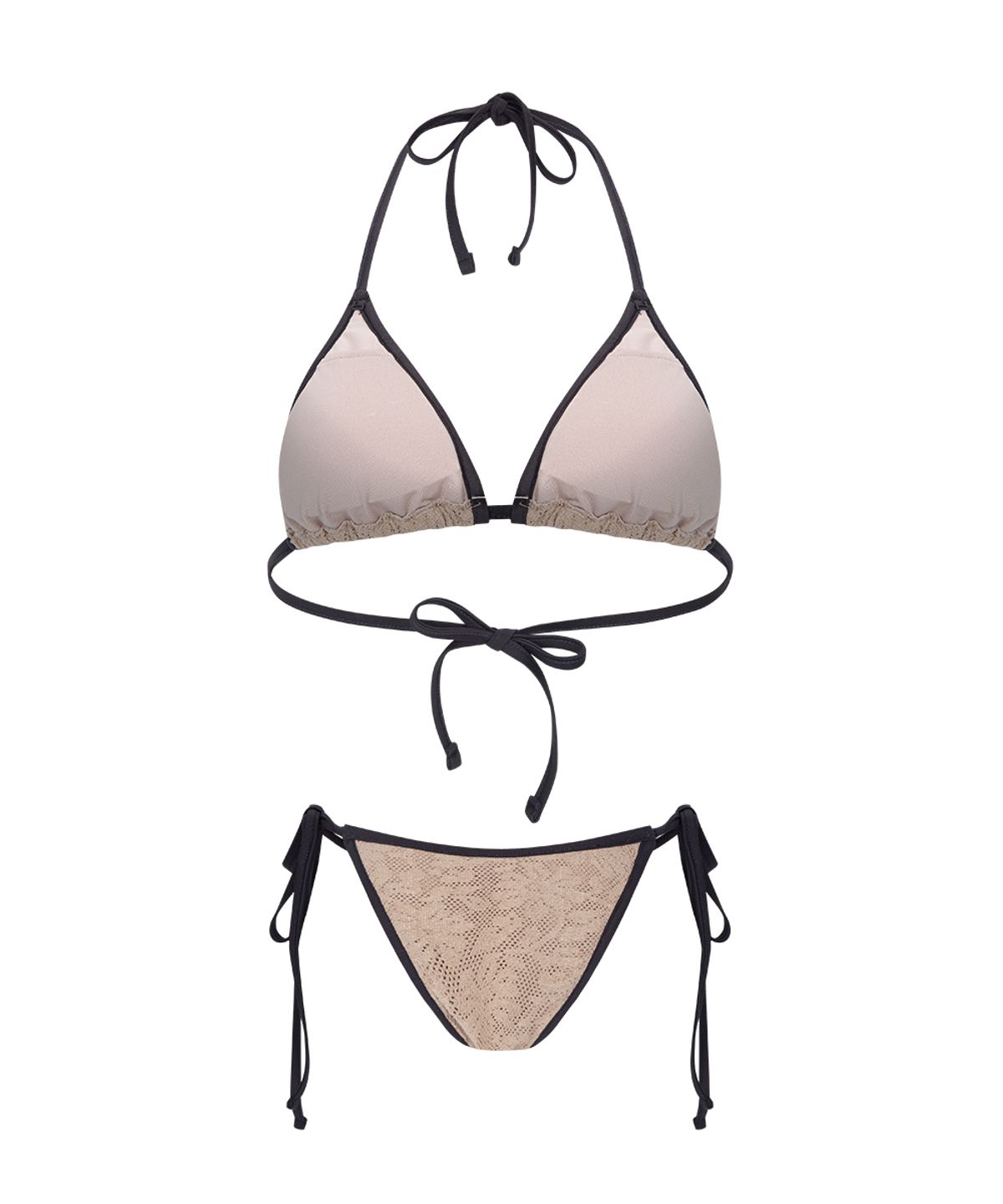 플리즈노팔로우(PLEASENOFOLLOW) Jane Knit Bikini (Skin Beige)