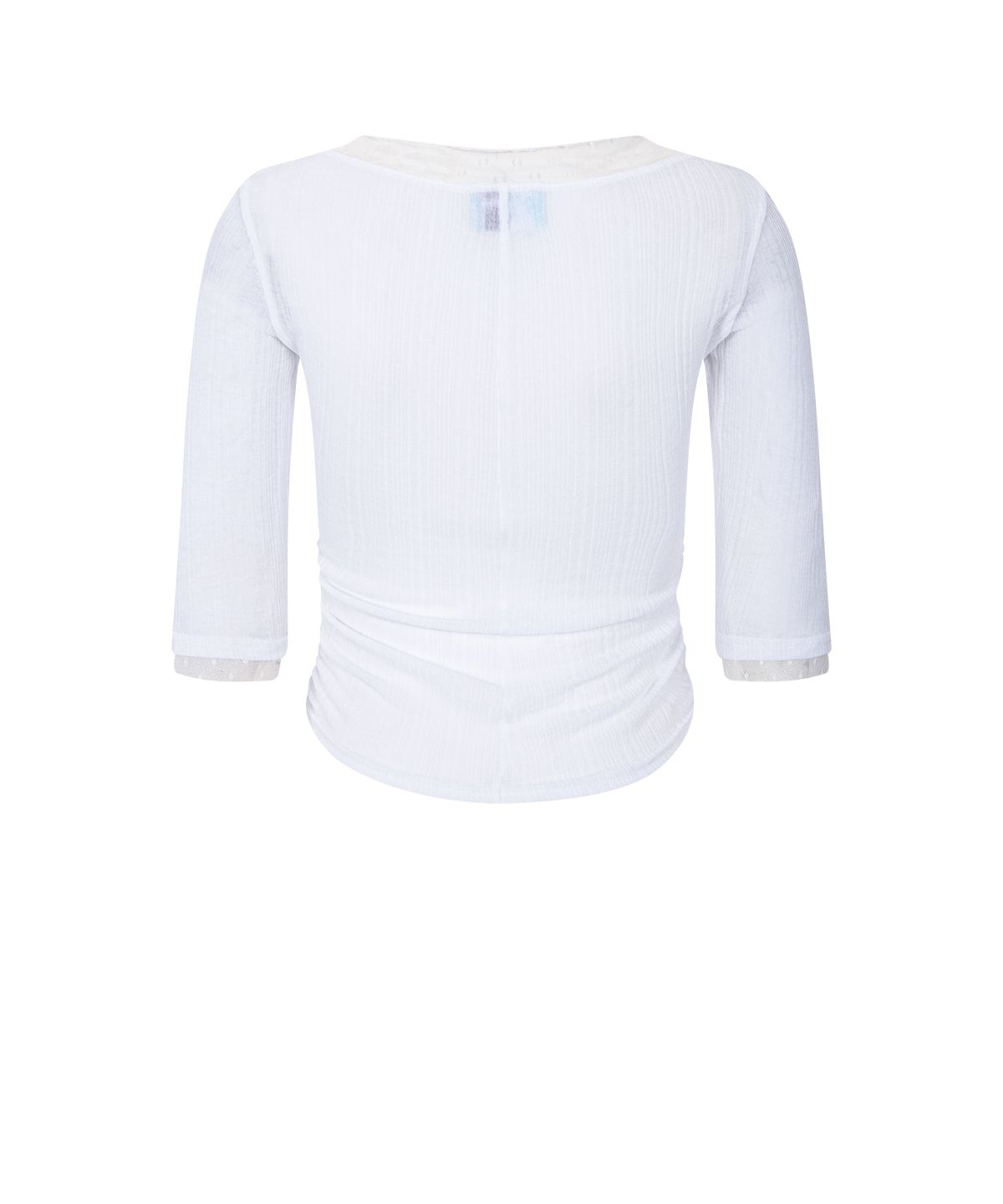 플리즈노팔로우(PLEASENOFOLLOW) Suri Lace Button Long Sleeve Top (White)